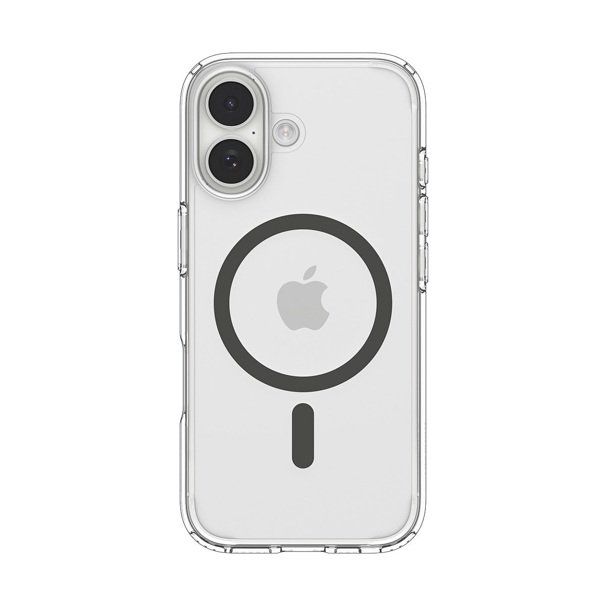 Handyhülle für iPhone 17, Spigen Ultra Hybrid Mag mit MagSafe, Transparent-Grau