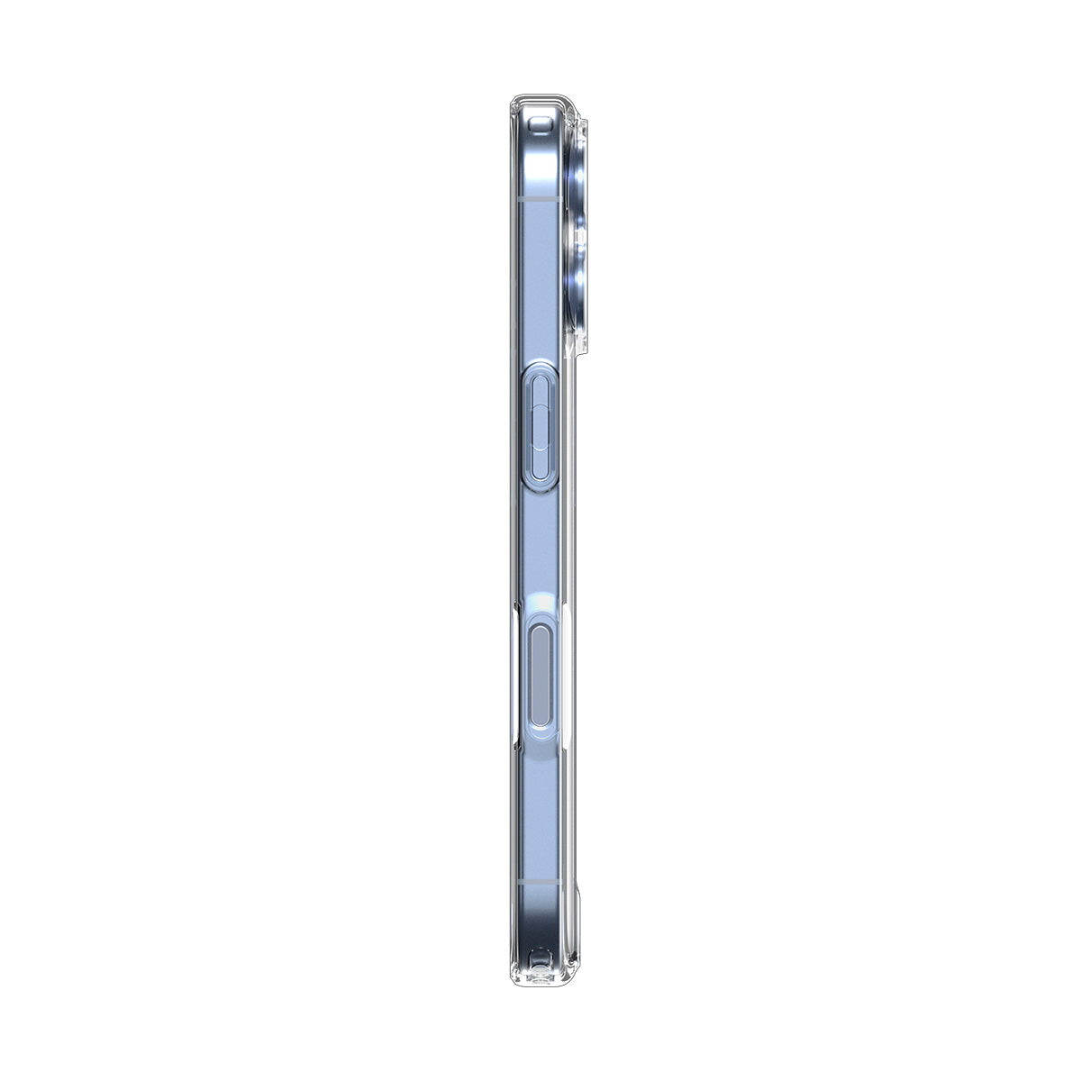 Handyhülle für iPhone 17, Spigen Ultra Hybrid Mag mit MagSafe, Transparent-Weiß