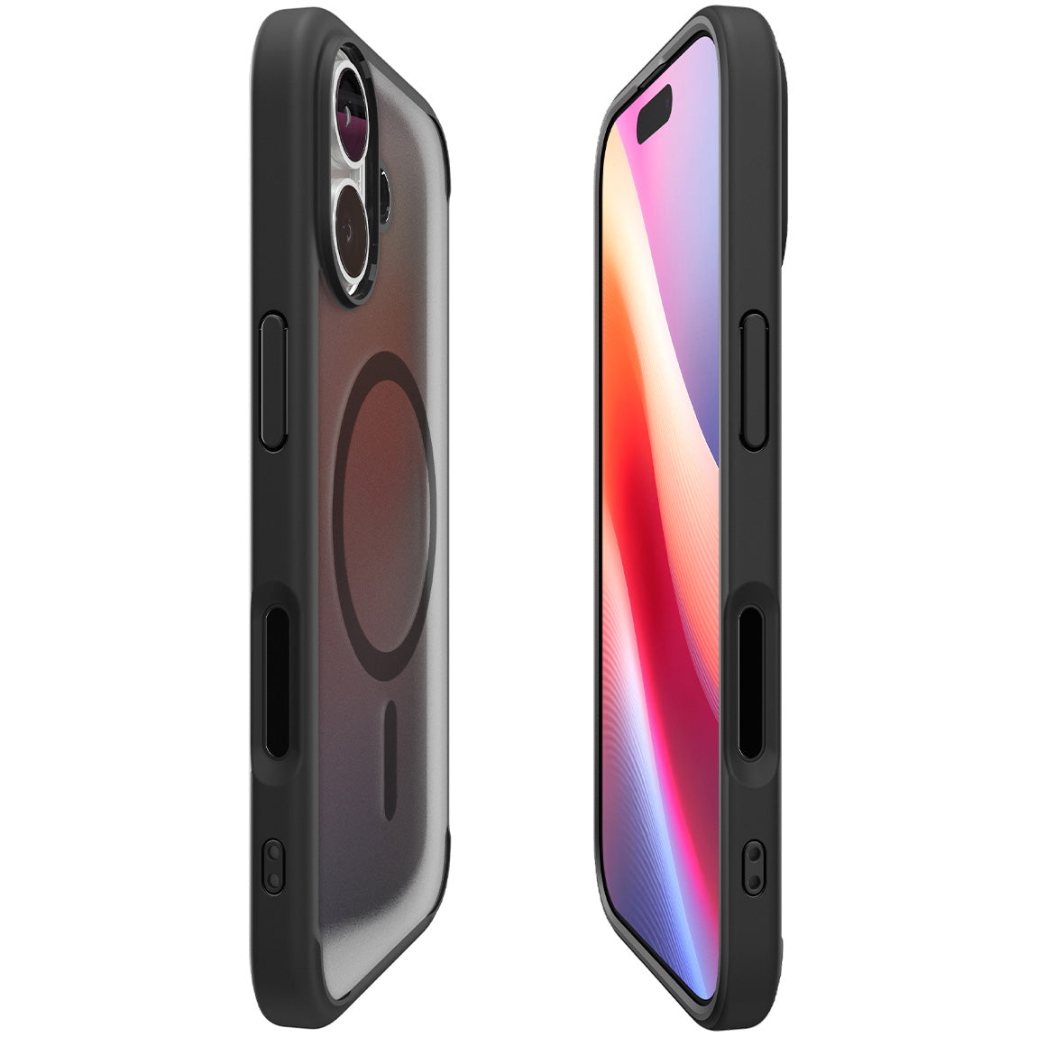 Handyhülle für iPhone 17, Spigen Ultra Hybrid Mag mit MagSafe, Durchscheinend-Schwarz