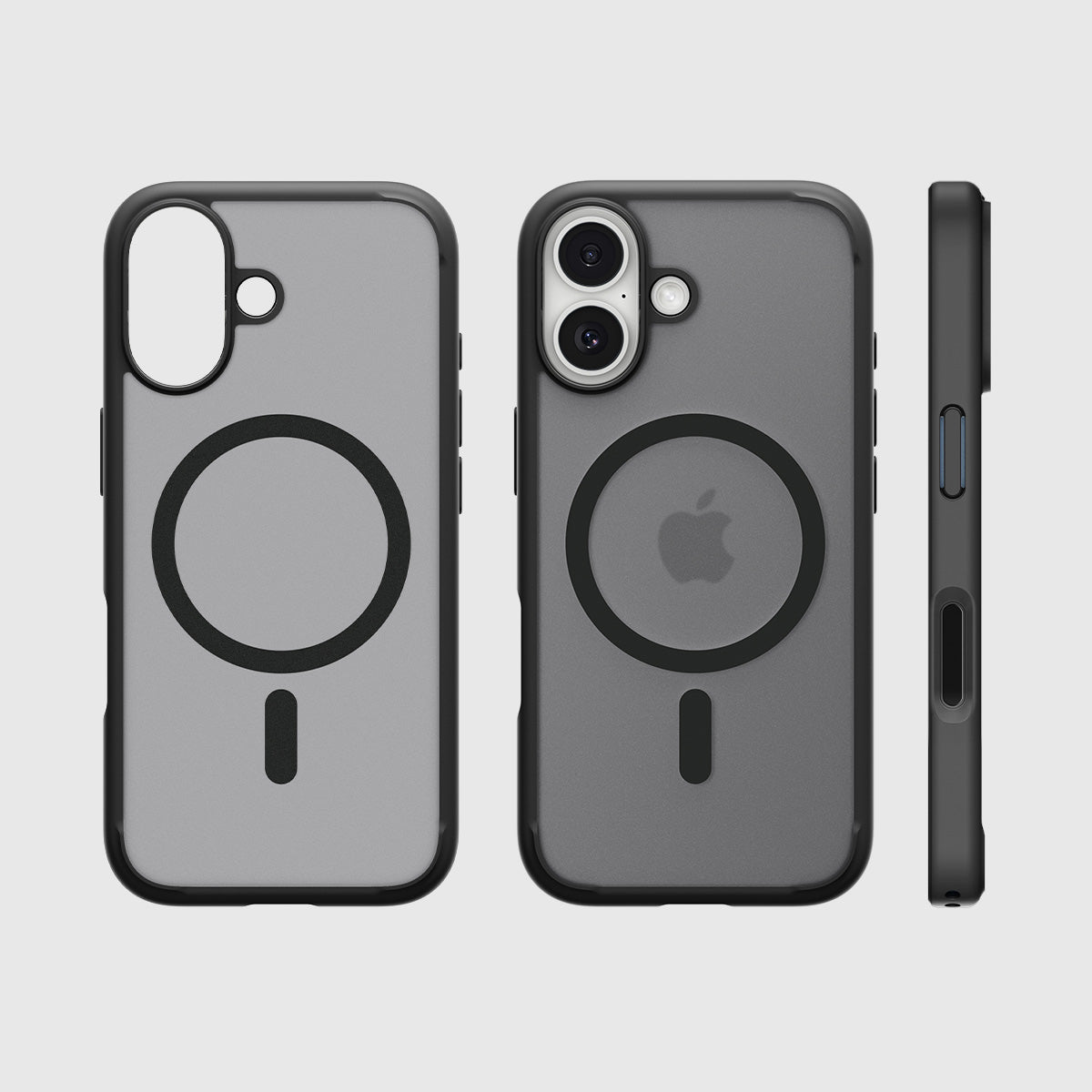 Handyhülle für iPhone 17, Spigen Ultra Hybrid Mag mit MagSafe, Durchscheinend-Schwarz