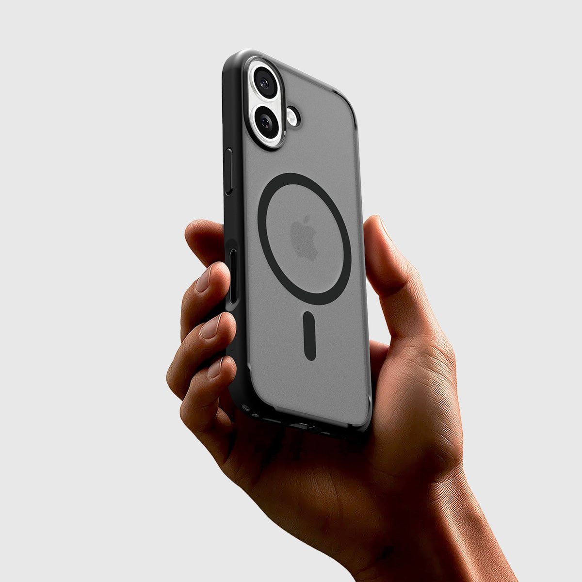 Handyhülle für iPhone 17, Spigen Ultra Hybrid Mag mit MagSafe, Durchscheinend-Schwarz