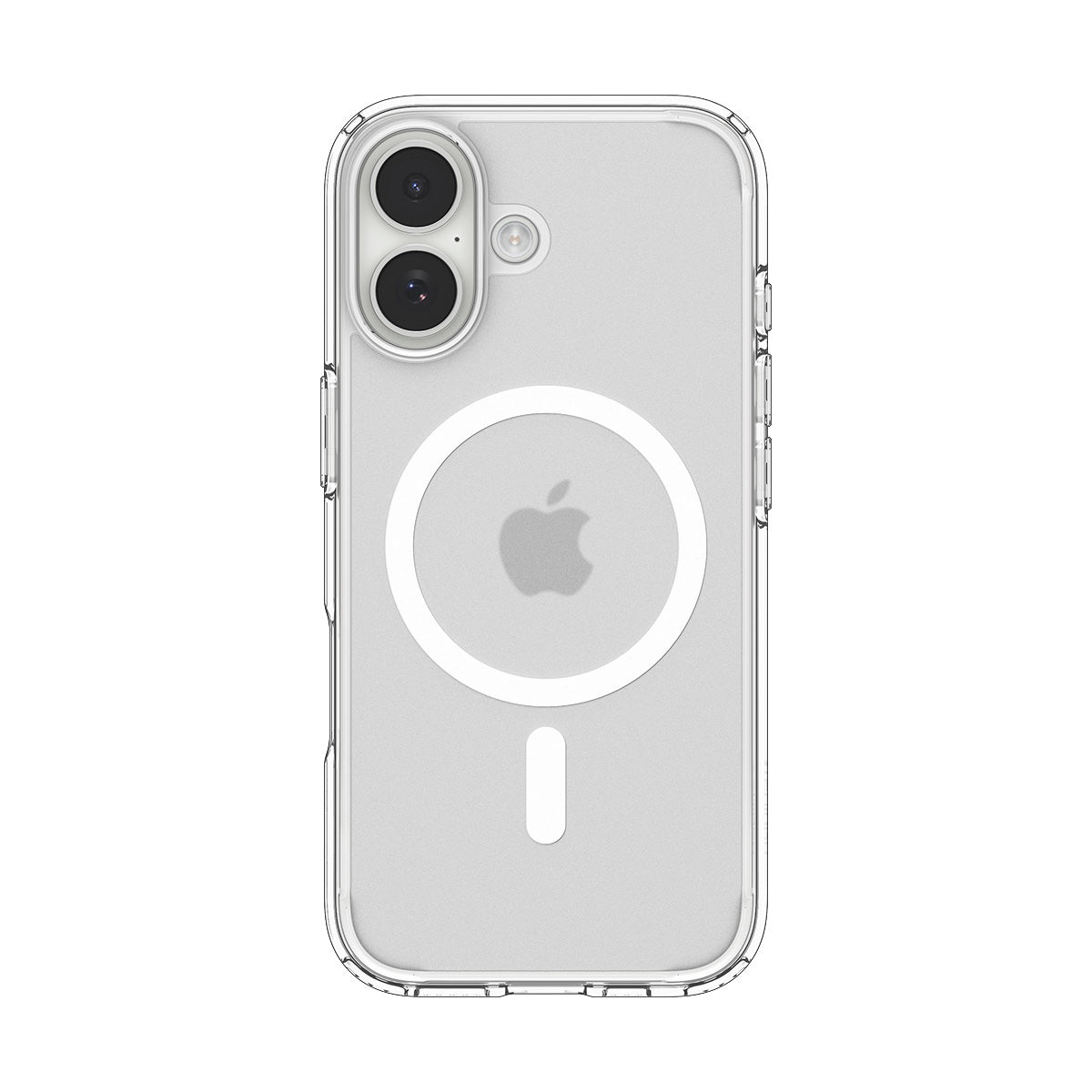 Handyhülle für iPhone 17, Spigen Ultra Hybrid Mag mit MagSafe, Durchscheinend-Weiß