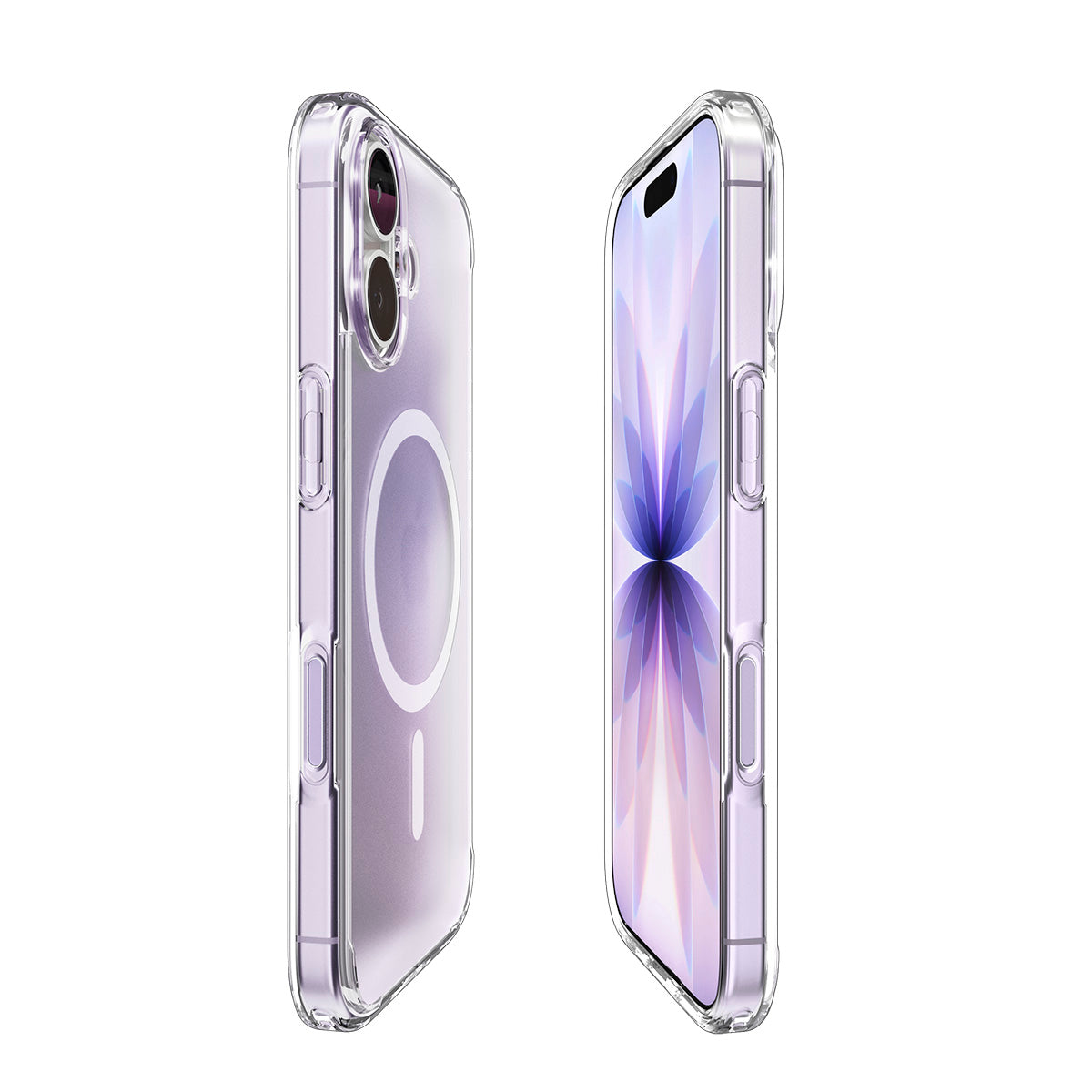 Handyhülle für iPhone 17, Spigen Ultra Hybrid Mag mit MagSafe, Durchscheinend-Weiß