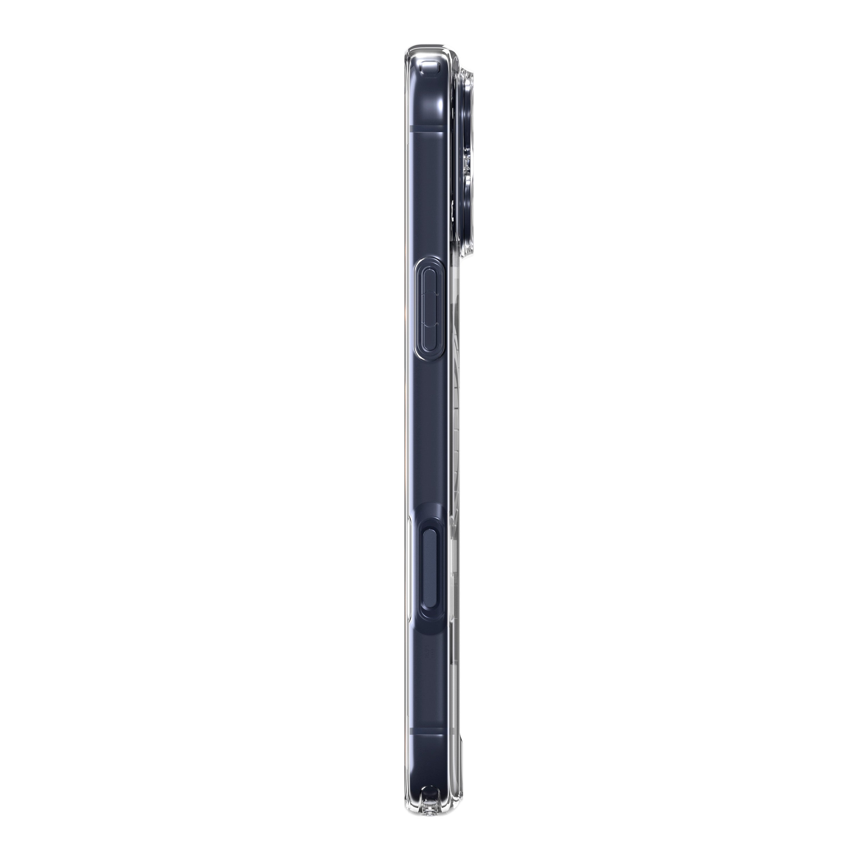Handyhülle für iPhone 17 Pro, Spigen Ultra Hybrid Mag mit MagSafe, Transparent-Grau