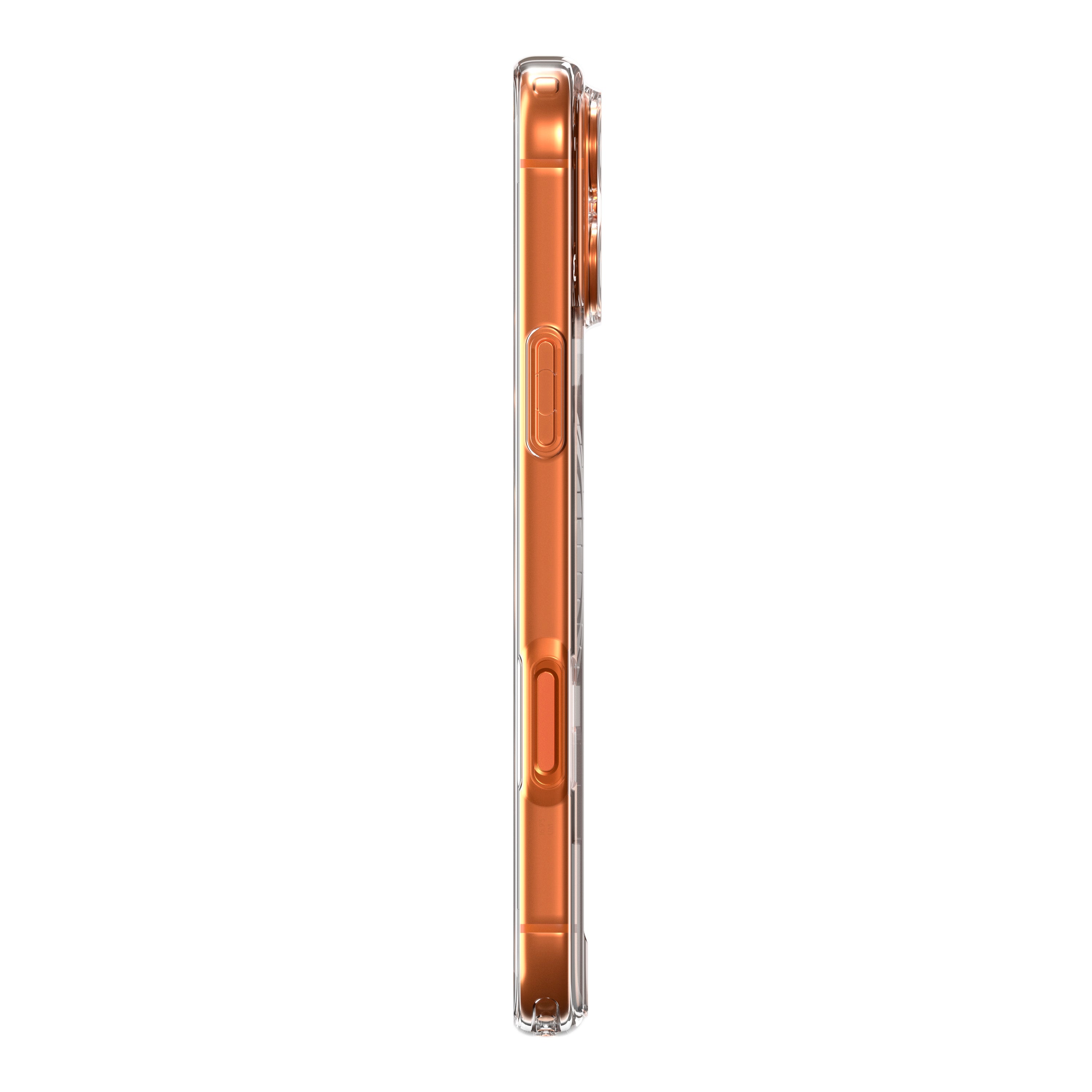 Handyhülle für iPhone 17 Pro, Spigen Ultra Hybrid Mag mit MagSafe, Transparent-Weiß