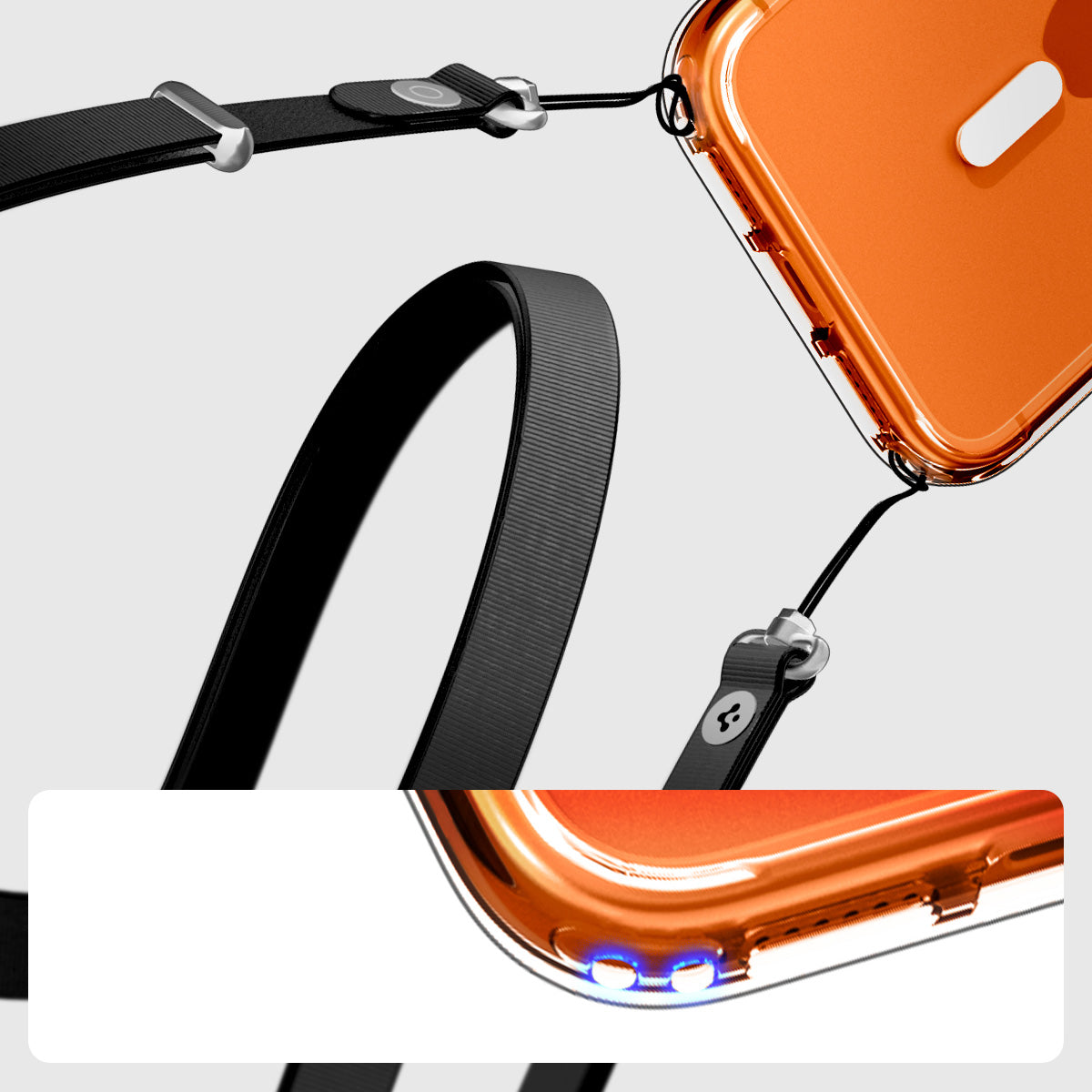 Handyhülle für iPhone 17 Pro, Spigen Ultra Hybrid Mag mit MagSafe, Transparent-Weiß