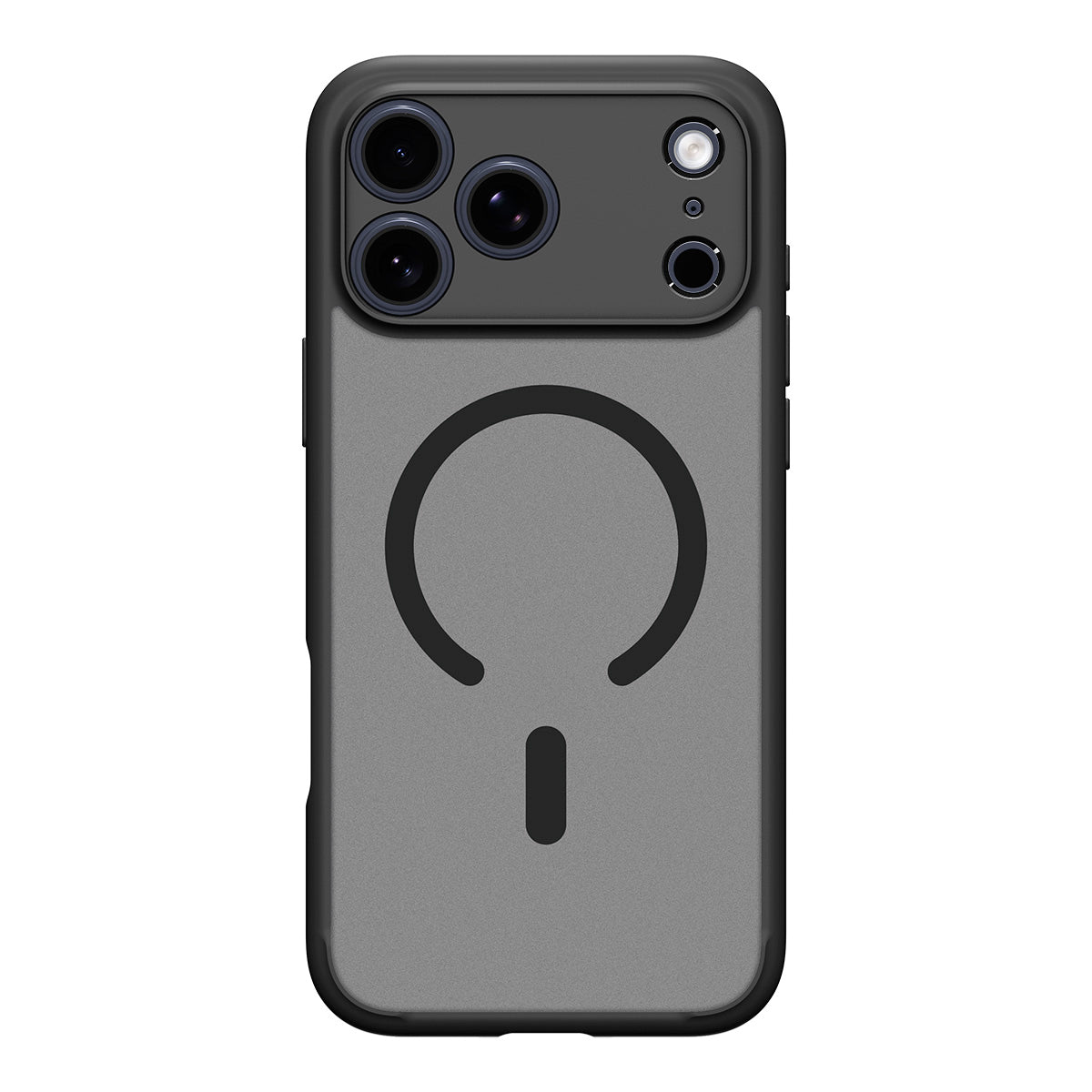 Handyhülle für iPhone 17 Pro, Spigen Ultra Hybrid Mag mit MagSafe, Durchscheinend-Schwarz