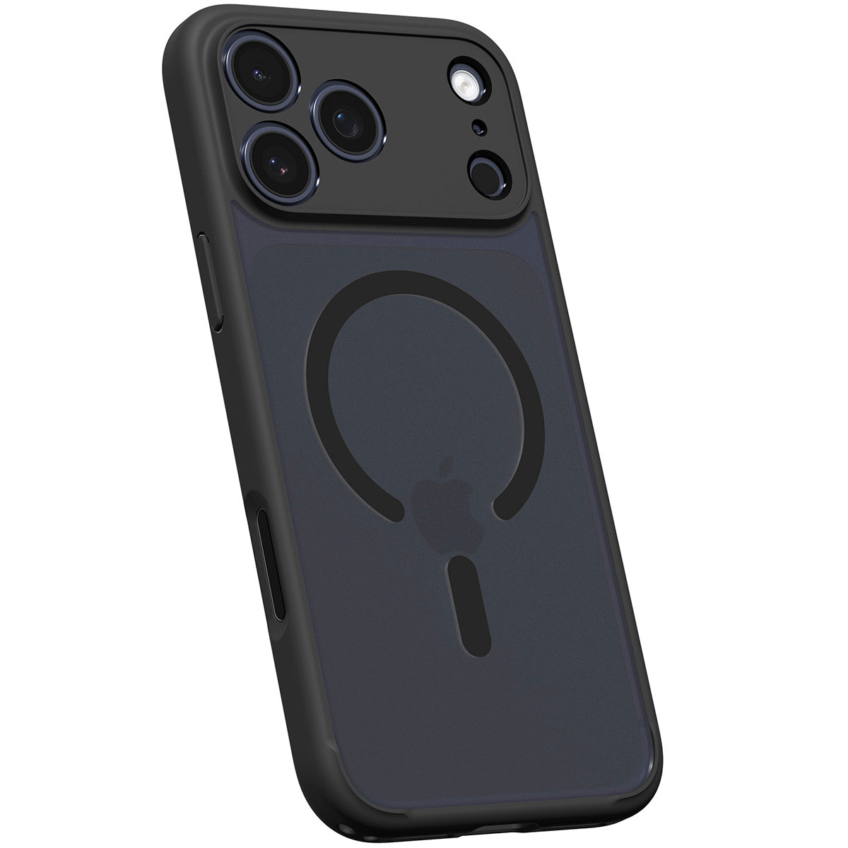 Handyhülle für iPhone 17 Pro Max, Spigen Ultra Hybrid Mag mit MagSafe, Durchscheinend-Schwarz