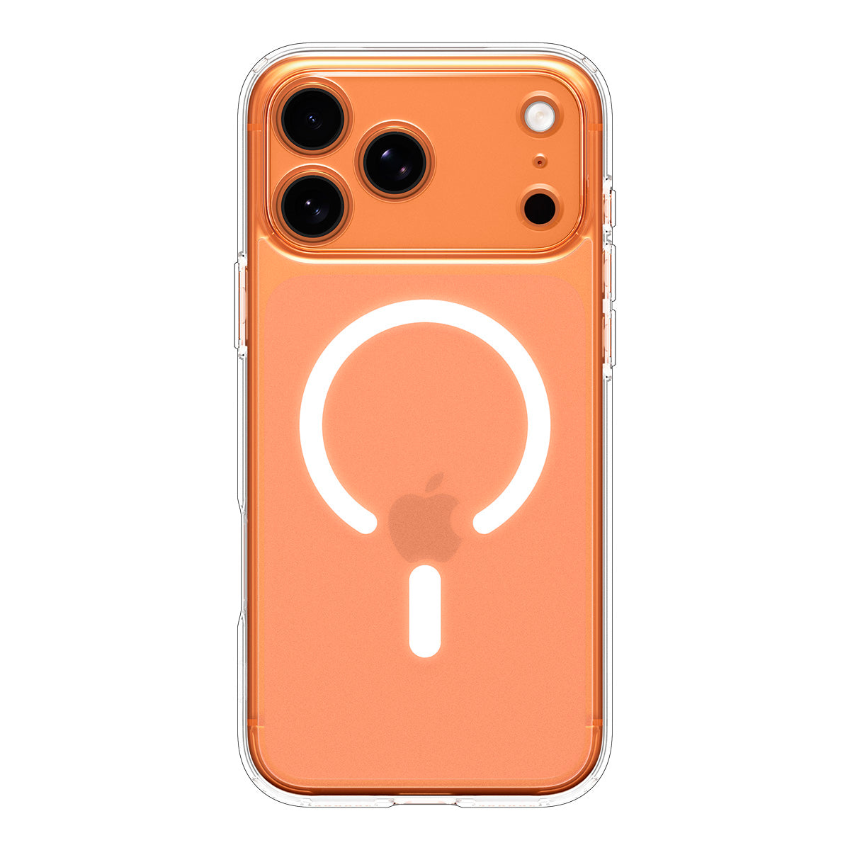 Handyhülle für iPhone 17 Pro Max, Spigen Ultra Hybrid Mag mit MagSafe, Durchscheinend-Weiß