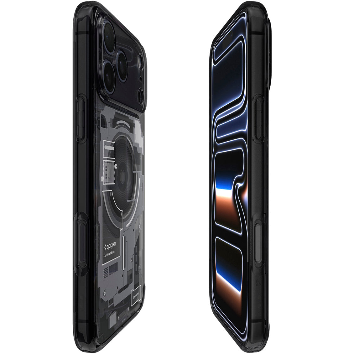 Handyhülle für iPhone 17 Pro, Spigen Ultra Hybrid Mag mit MagSafe, Rauchfarben-Grau (Zero One)