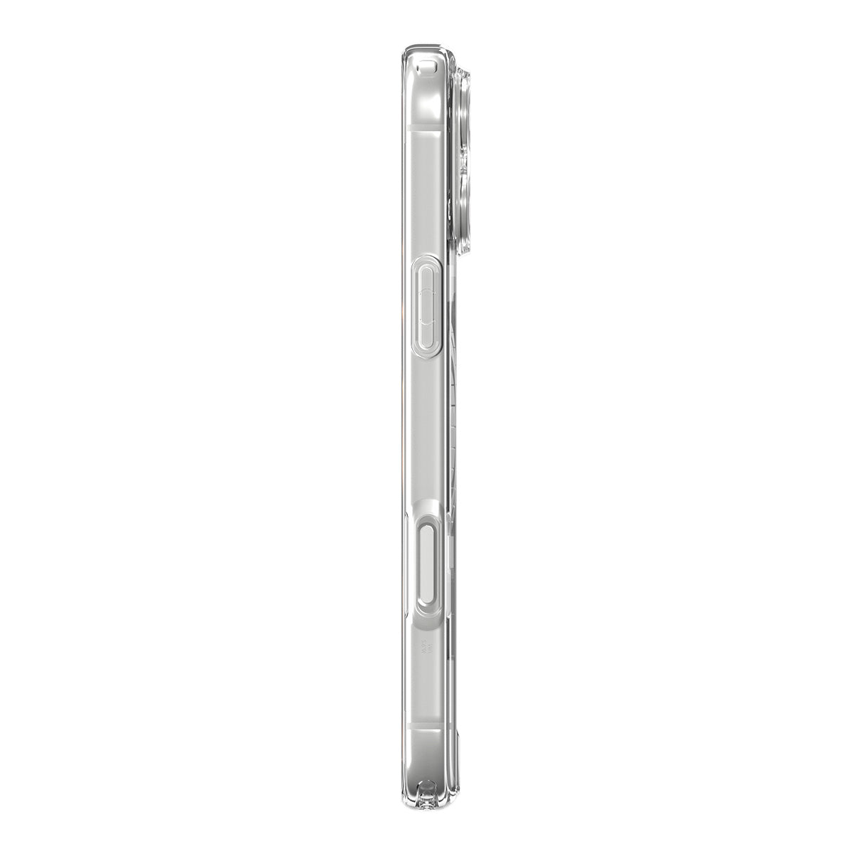Handyhülle für iPhone 17 Pro, Spigen Ultra Hybrid Mag mit MagSafe, Beige-Transparent (Zero One)
