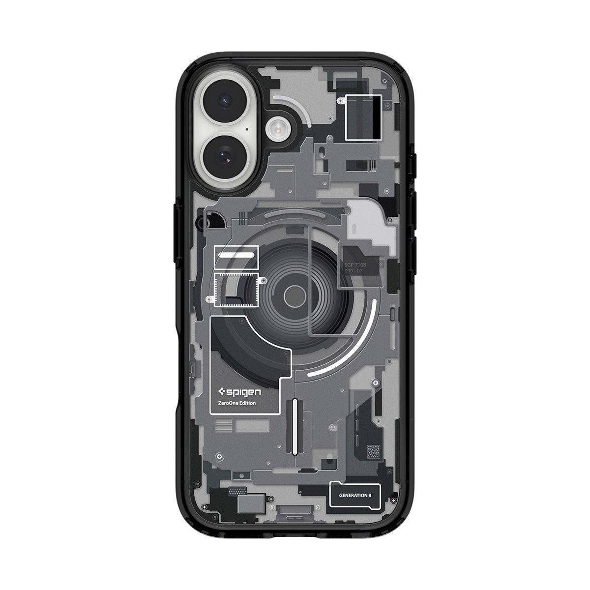 Handyhülle für iPhone 17, Spigen Ultra Hybrid Mag mit MagSafe, Rauchfarben-Grau (Zero One)