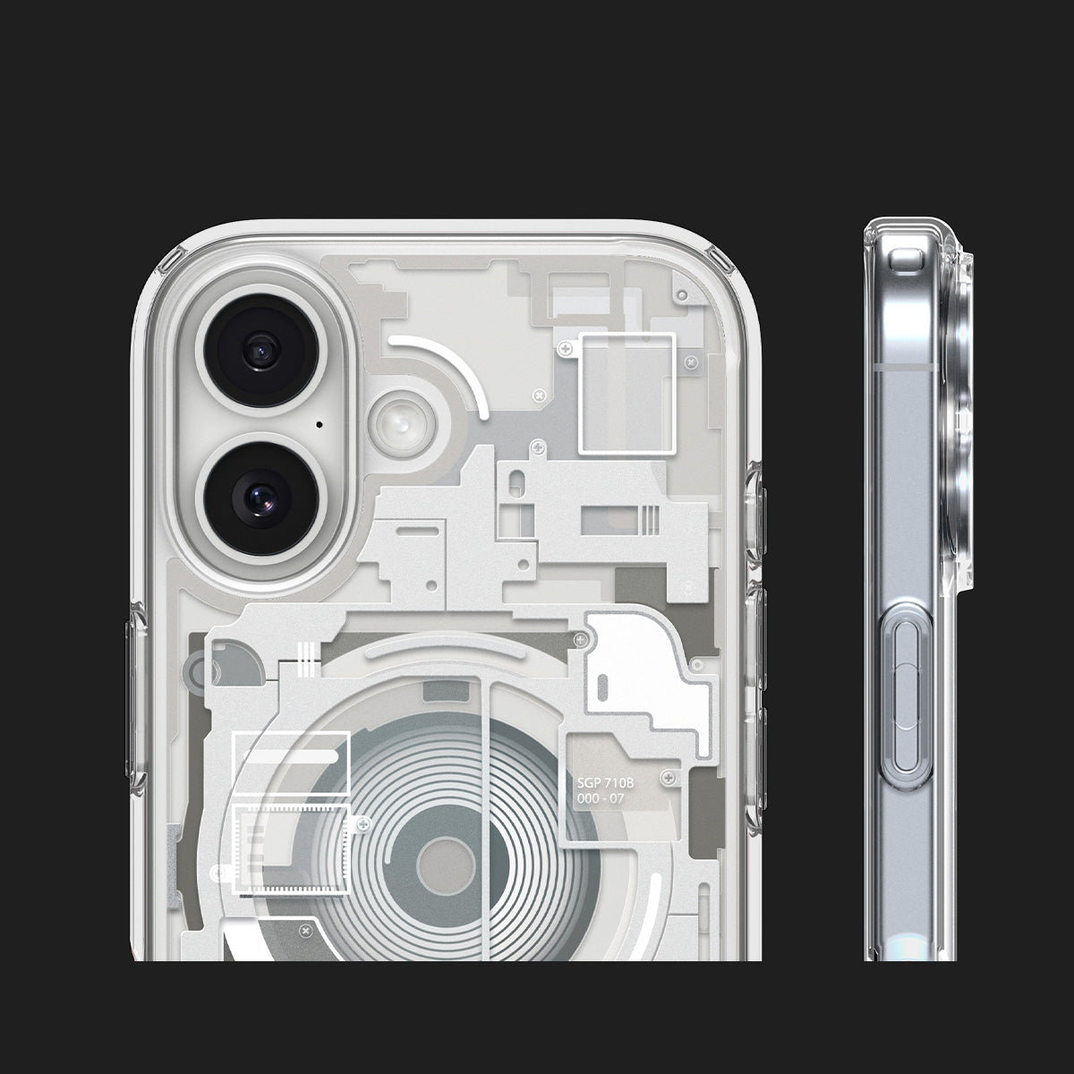 Handyhülle für iPhone 17, Spigen Ultra Hybrid Mag mit MagSafe, Beige-Transparent (Zero One)
