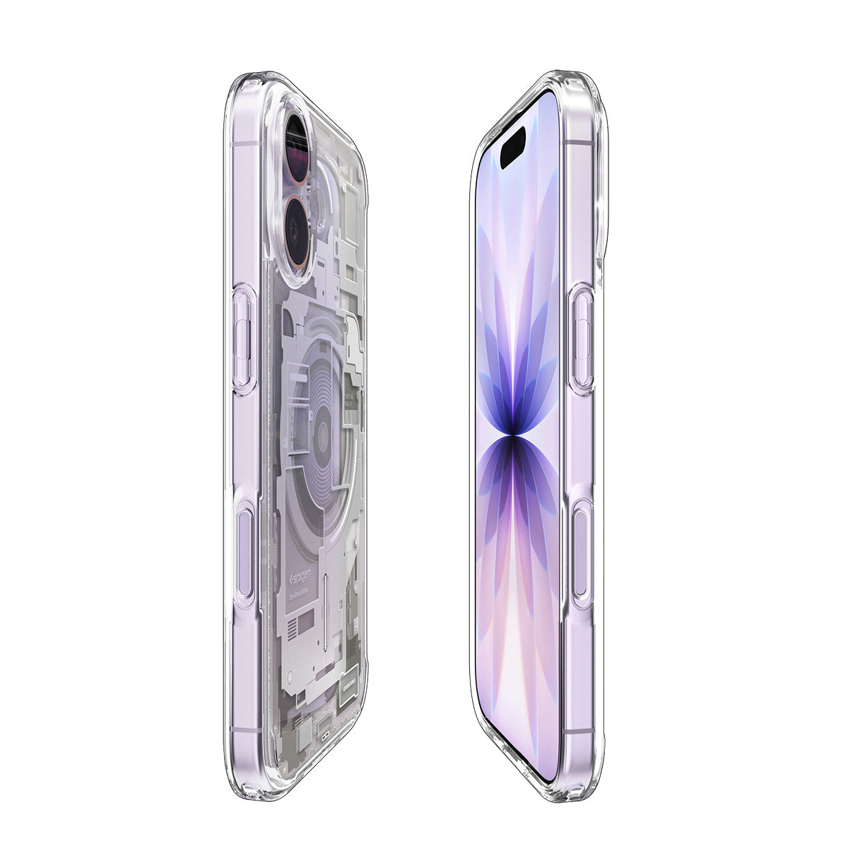 Handyhülle für iPhone 17, Spigen Ultra Hybrid Mag mit MagSafe, Beige-Transparent (Zero One)