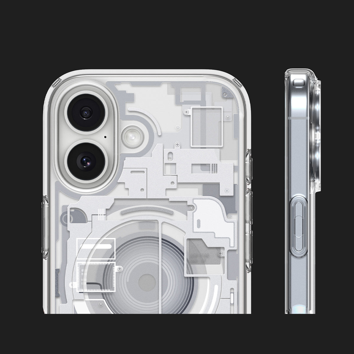 Handyhülle für iPhone 17, Spigen Ultra Hybrid Mag mit MagSafe, Weiß-Grau (Zero One)