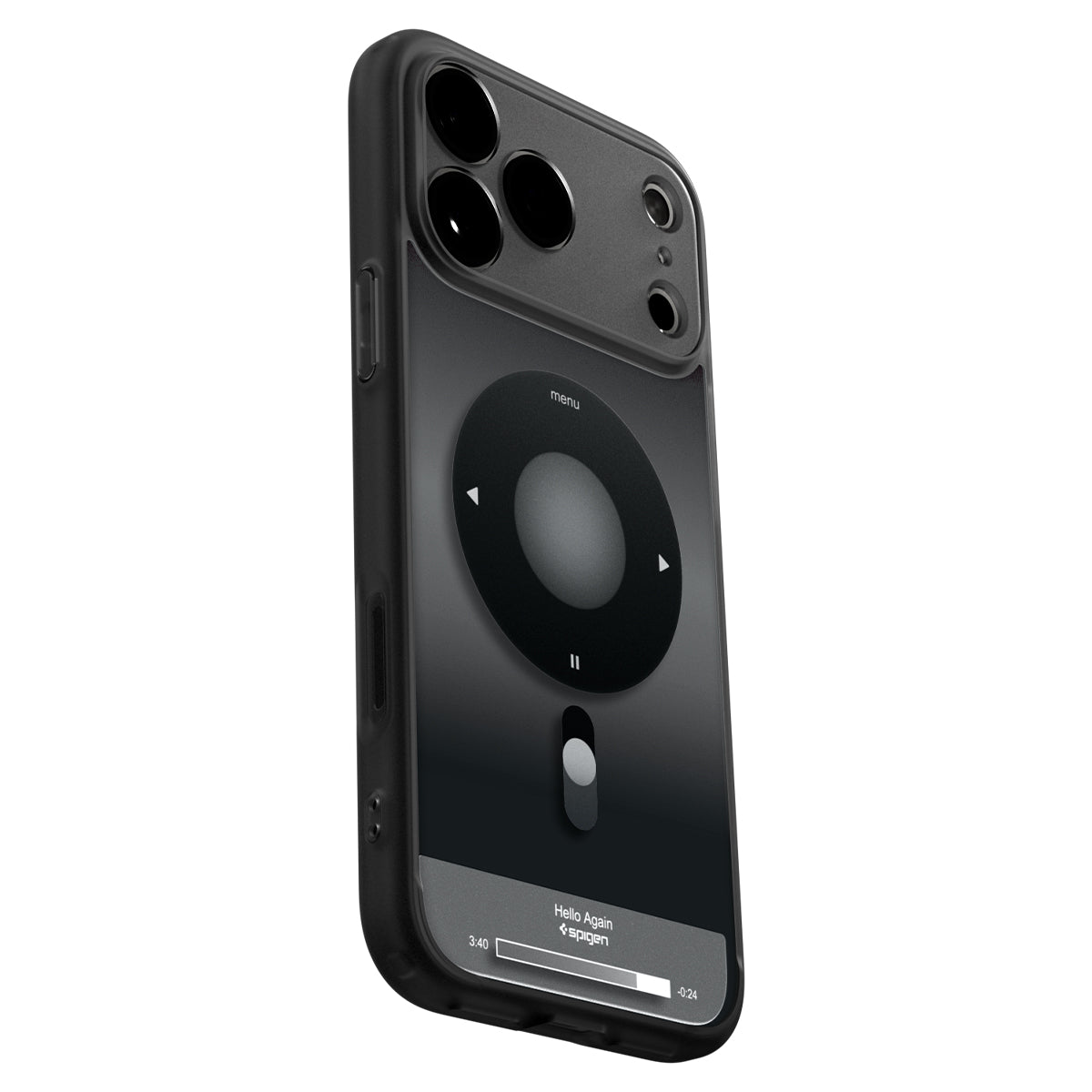 Handyhülle für iPhone 17 Pro, Spigen Ultra Hybrid Mag mit MagSafe, Grau-Schwarz (Classic)