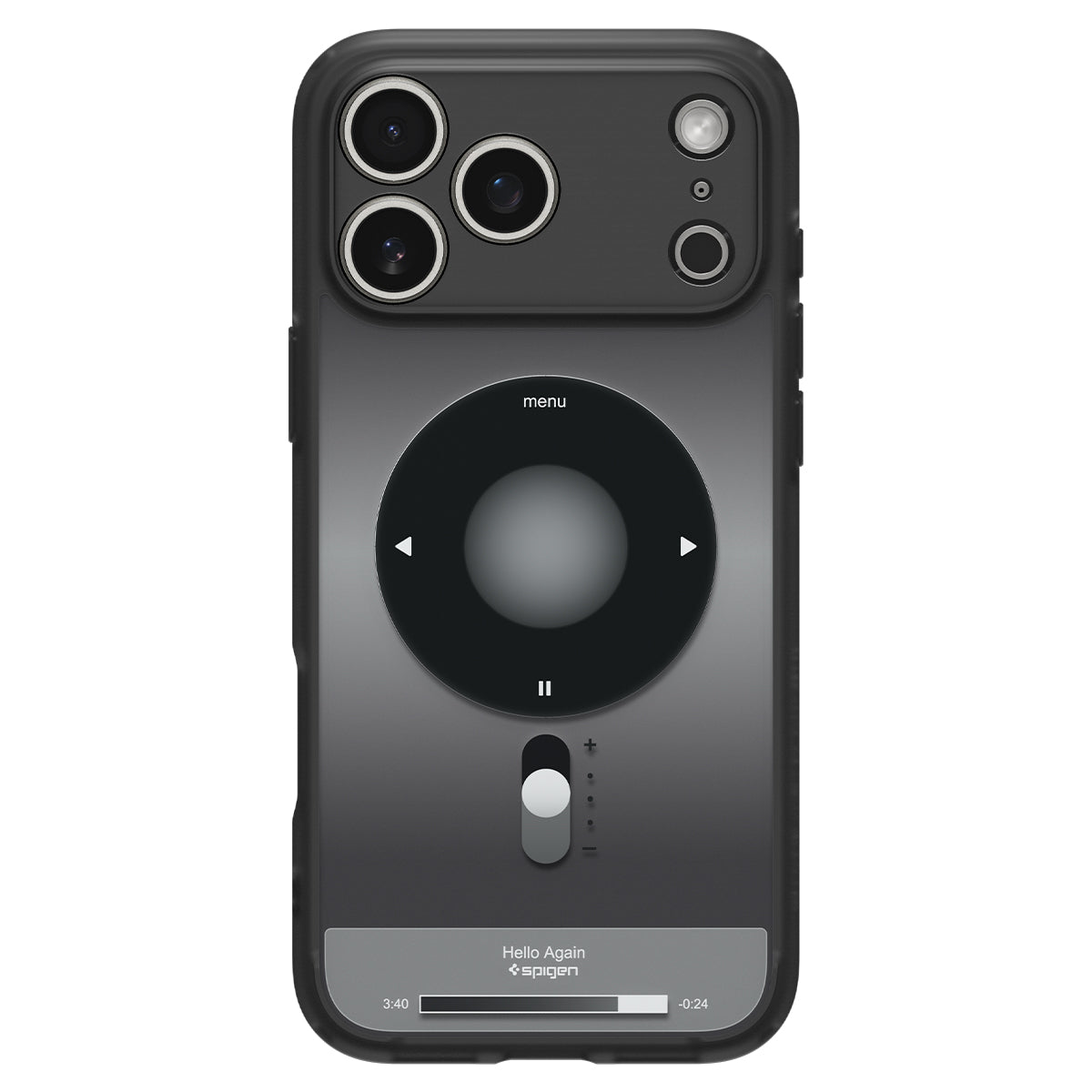 Handyhülle für iPhone 17 Pro, Spigen Ultra Hybrid Mag mit MagSafe, Grau-Schwarz (Classic)