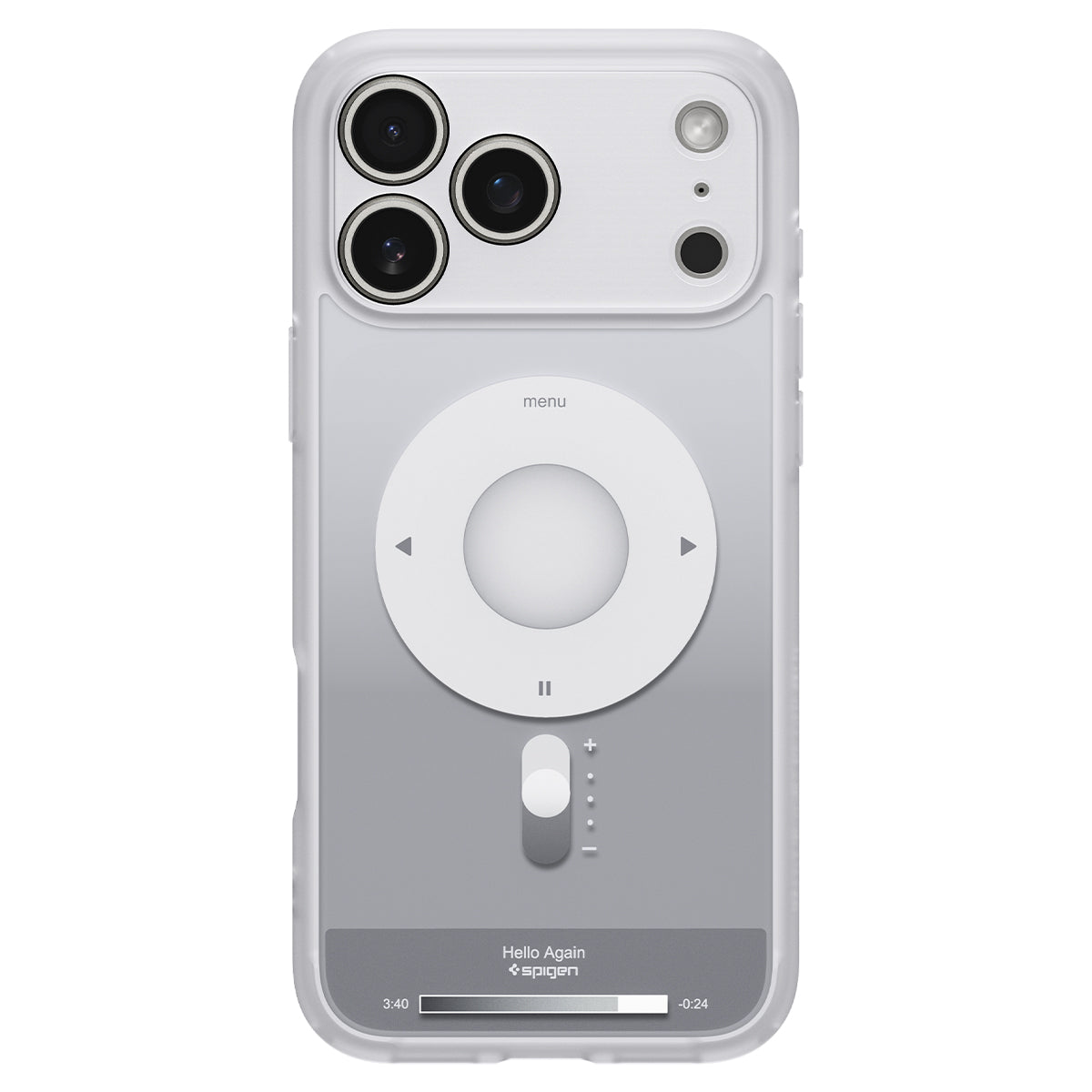 Handyhülle für iPhone 17 Pro, Spigen Ultra Hybrid Mag mit MagSafe, Grau-Weiß (Classic)
