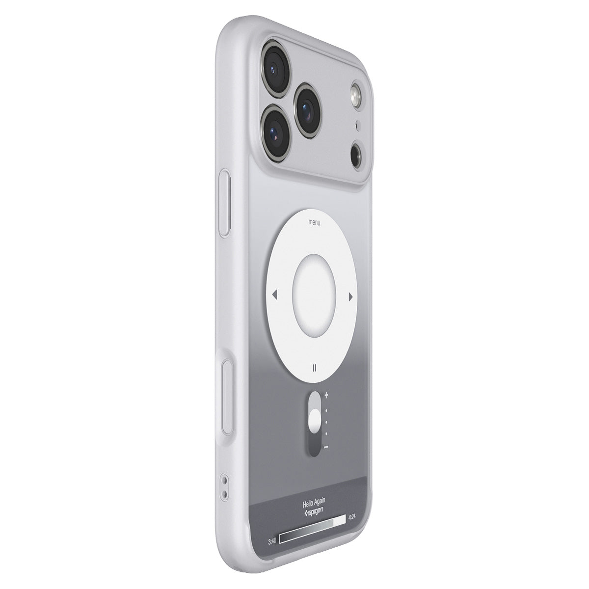 Handyhülle für iPhone 17 Pro, Spigen Ultra Hybrid Mag mit MagSafe, Grau-Weiß (Classic)