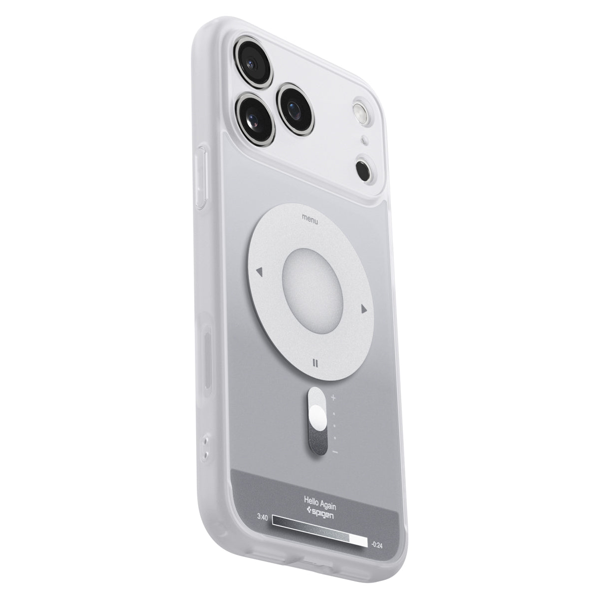 Handyhülle für iPhone 17 Pro Max, Spigen Ultra Hybrid Mag mit MagSafe, Grau-Weiß (Classic)