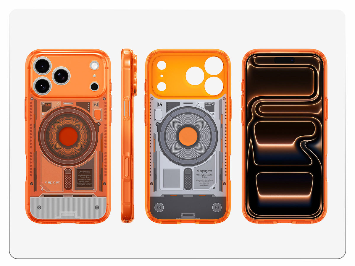 Handyhülle für iPhone 18 Pro / 17 Pro, Spigen Ultra Hybrid Mag mit MagSafe, Orange (5/16)