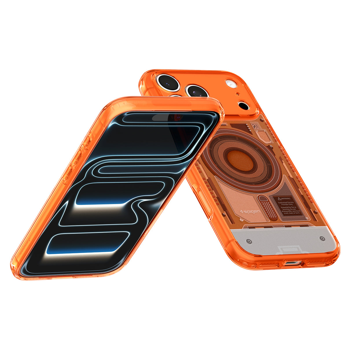 Handyhülle für iPhone 18 Pro / 17 Pro, Spigen Ultra Hybrid Mag mit MagSafe, Orange (13/16)