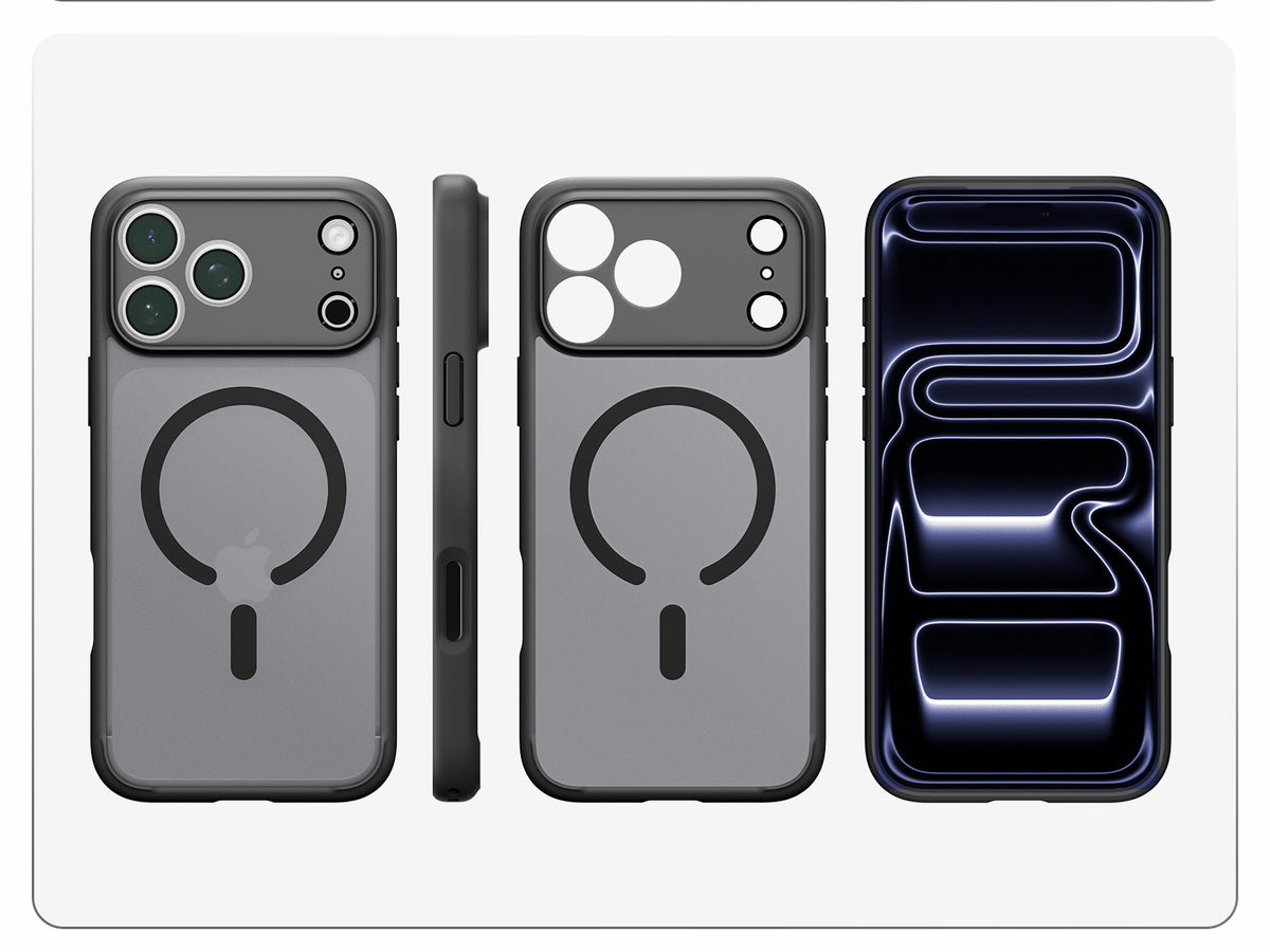 Handyhülle für iPhone 18 Pro, Spigen Ultra Hybrid Mag mit MagSafe, Durchscheinend-Schwarz (5/16)
