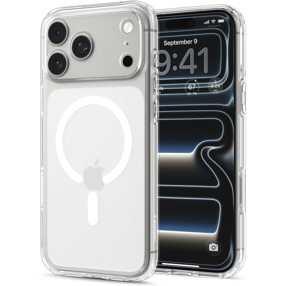Handyhülle für iPhone 18 Pro, Spigen Ultra Hybrid Mag mit MagSafe, Durchscheinend-Weiß (9/16)