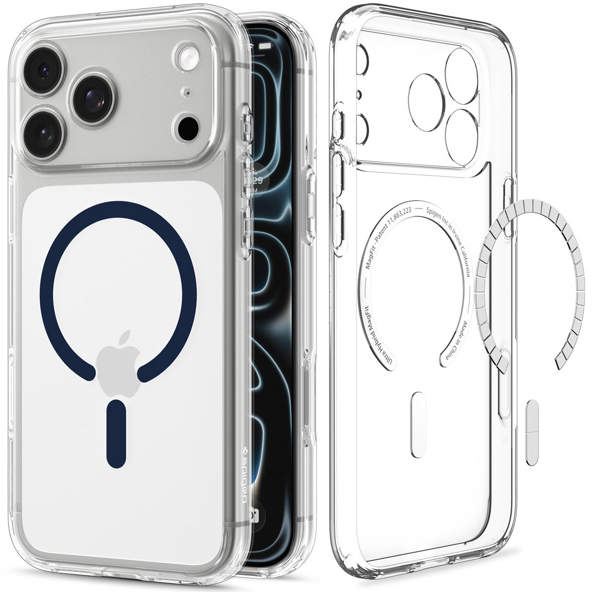 Handyhülle für iPhone 18 Pro Max, Spigen Ultra Hybrid Mag mit MagSafe, (7/16)