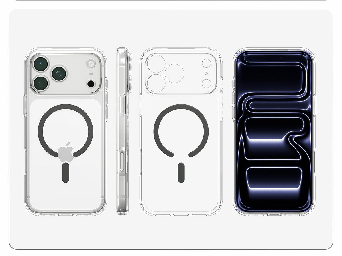 Handyhülle für iPhone 18 Pro Max, Spigen Ultra Hybrid Mag mit MagSafe, Transparent-Grau (5/16)