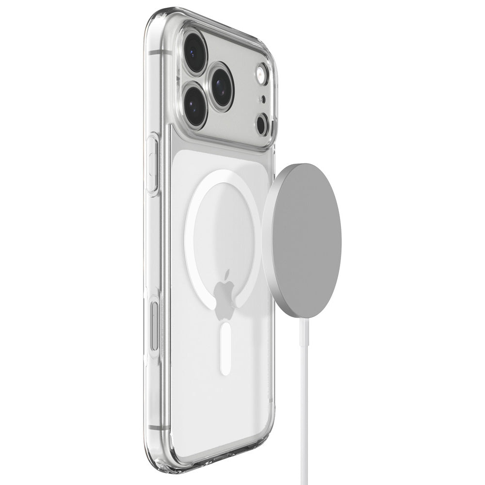 Handyhülle für iPhone 18 Pro Max, Spigen Ultra Hybrid Mag mit MagSafe, Transparent-Weiß (10/16)