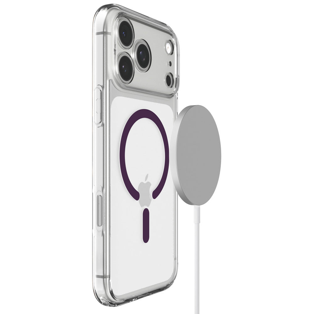 Handyhülle für iPhone 18 Pro Max / 17 Pro Max, Spigen Ultra Hybrid Mag mit MagSafe, Transparent-Violett (10/16)