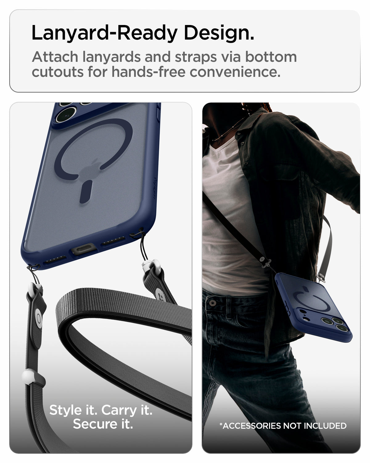 Handyhülle für iPhone 18 Pro Max, Spigen Ultra Hybrid Mag mit MagSafe, Durchscheinend-Blau (16/16)