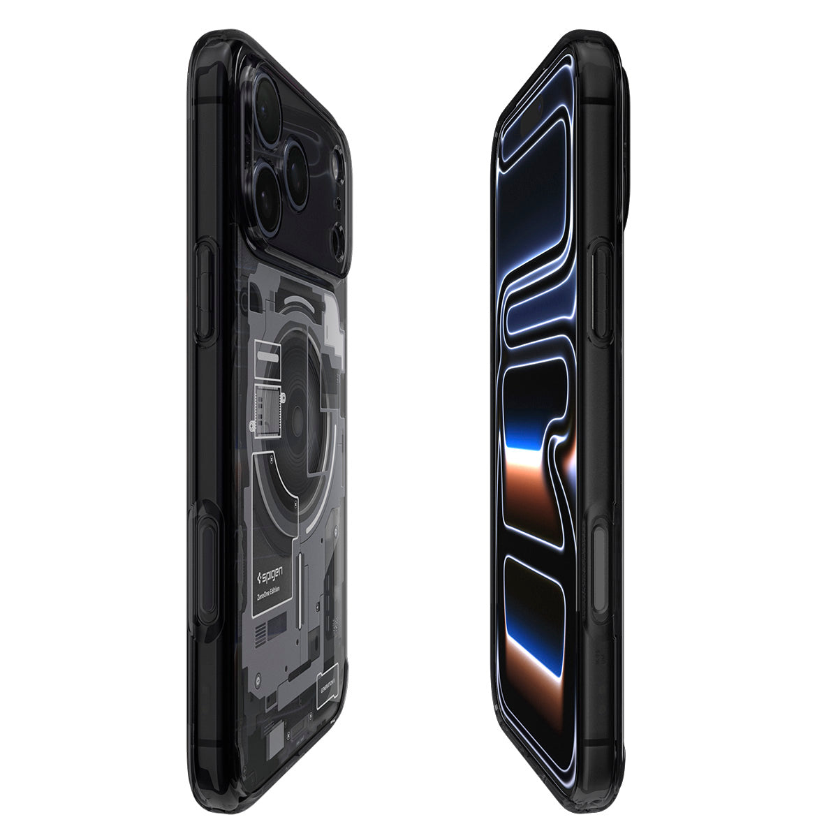 Handyhülle für iPhone 18 Pro Max, Spigen Ultra Hybrid Mag mit MagSafe, Rauchfarben-Grau (Zero One) (12/14)