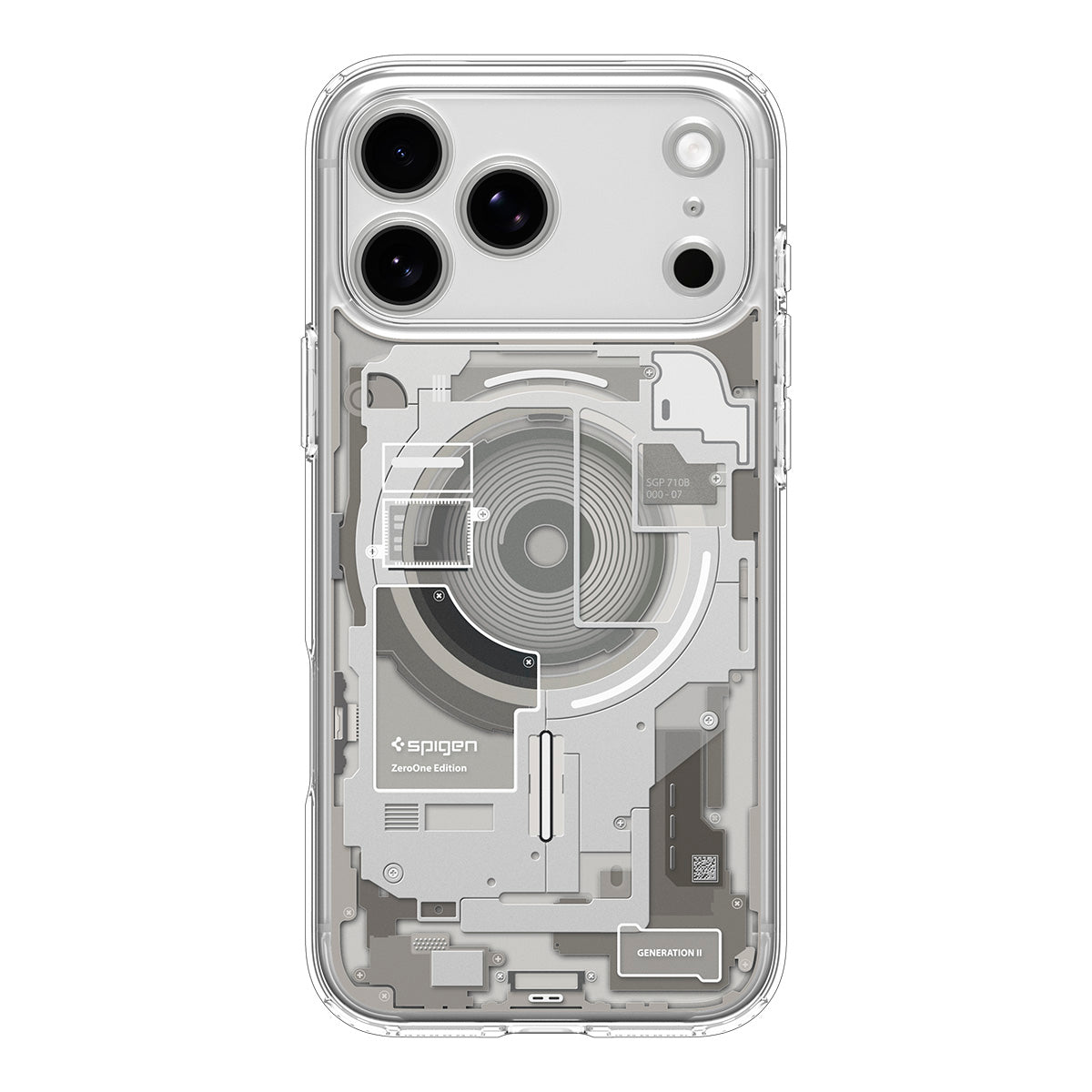 Handyhülle für iPhone 18 Pro Max, Spigen Ultra Hybrid Mag mit MagSafe, Transparent-Beige (Zero One) (10/14)