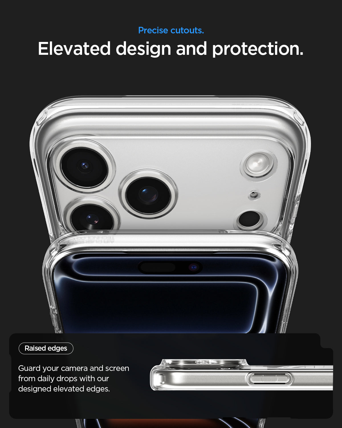Handyhülle für iPhone 18 Pro, Spigen Ultra Hybrid Mag mit MagSafe, Transparent-Gemustert (Neo One) (2/14)