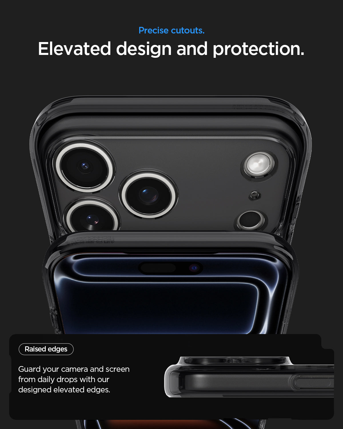 Handyhülle für iPhone 18 Pro, Spigen Ultra Hybrid Mag mit MagSafe, Rauchfarben-Grau (Zero One) (2/14)