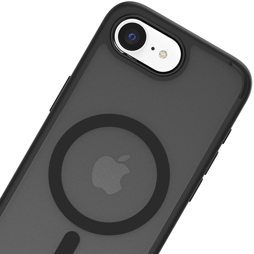 Handyhülle für iPhone 17e / 16e, Spigen Ultra Hybrid Mag mit MagSafe, Grau-Schwarz
