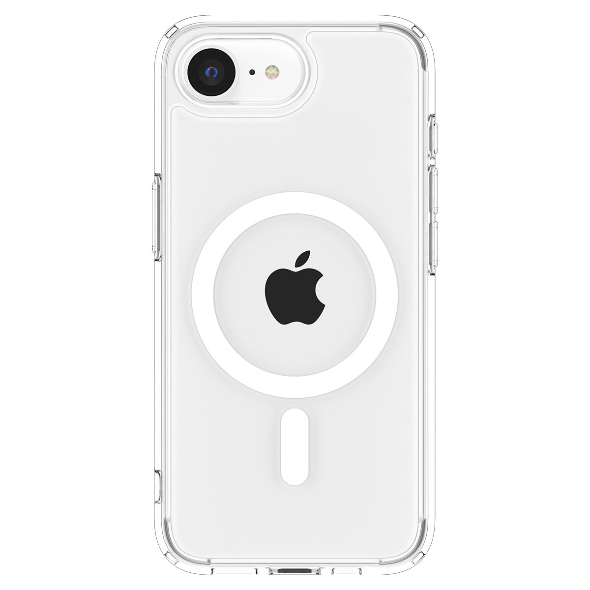 Handyhülle für iPhone 17e / 16e, Spigen Ultra Hybrid Mag mit MagSafe, Transparent-Weiß