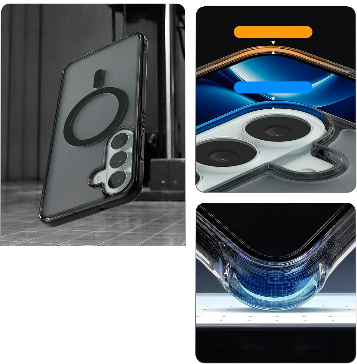 Handyhülle für Samsung Galaxy S26 FE, Spigen Ultra Hybrid Mag mit MagSafe, Durchscheinend