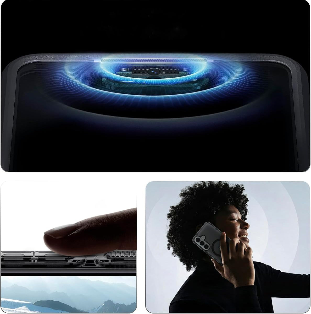 Handyhülle für Samsung Galaxy S26 FE, Spigen Ultra Hybrid Mag mit MagSafe, Durchscheinend