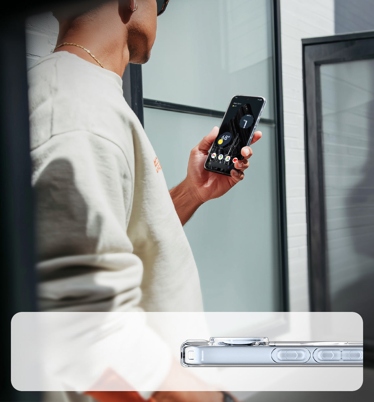 Handyhülle für Google Pixel 10 Pro / Pixel 10, Spigen Ultra Hybrid Mag mit MagSafe, Transparent-Weiß