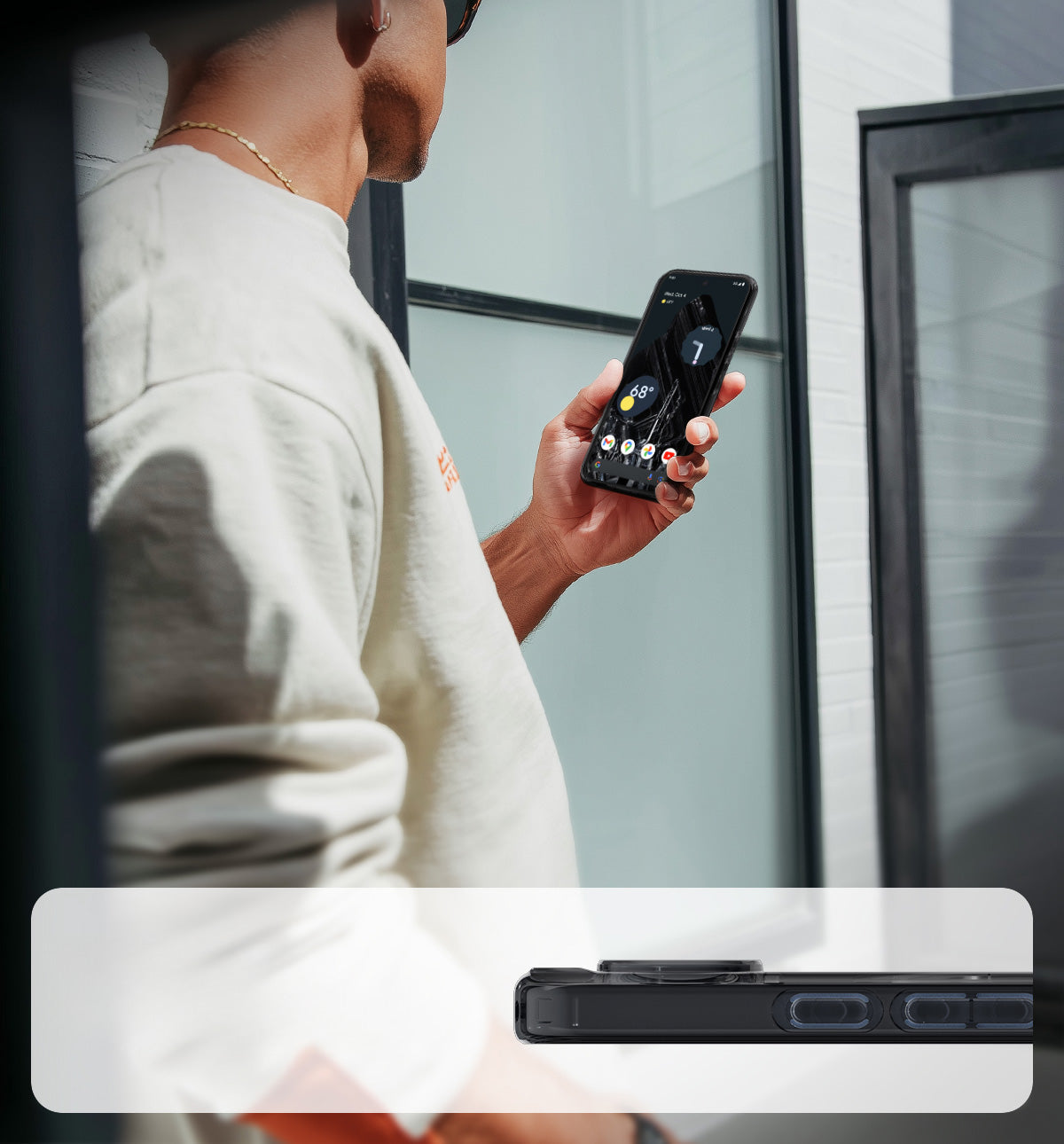 Handyhülle für Google Pixel 10 Pro / Pixel 10, Spigen Ultra Hybrid Mag mit MagSafe, Durchscheinend-Schwarz