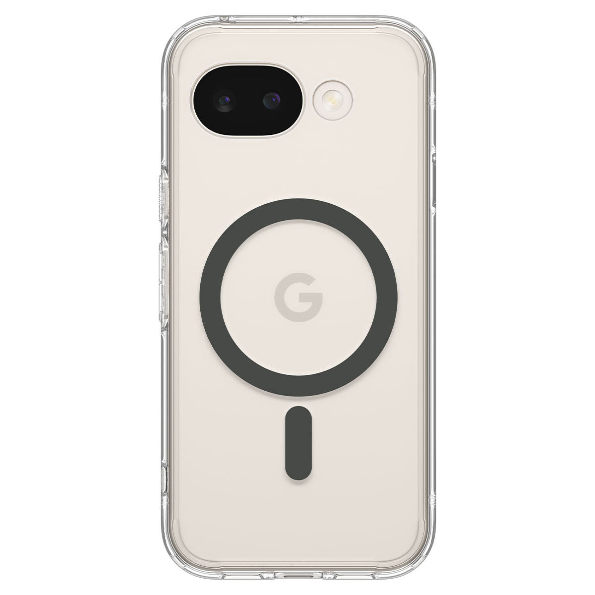Handyhülle für Google Pixel 10a, Spigen Ultra Hybrid Mag mit MagSafe, Transparent-Grau
