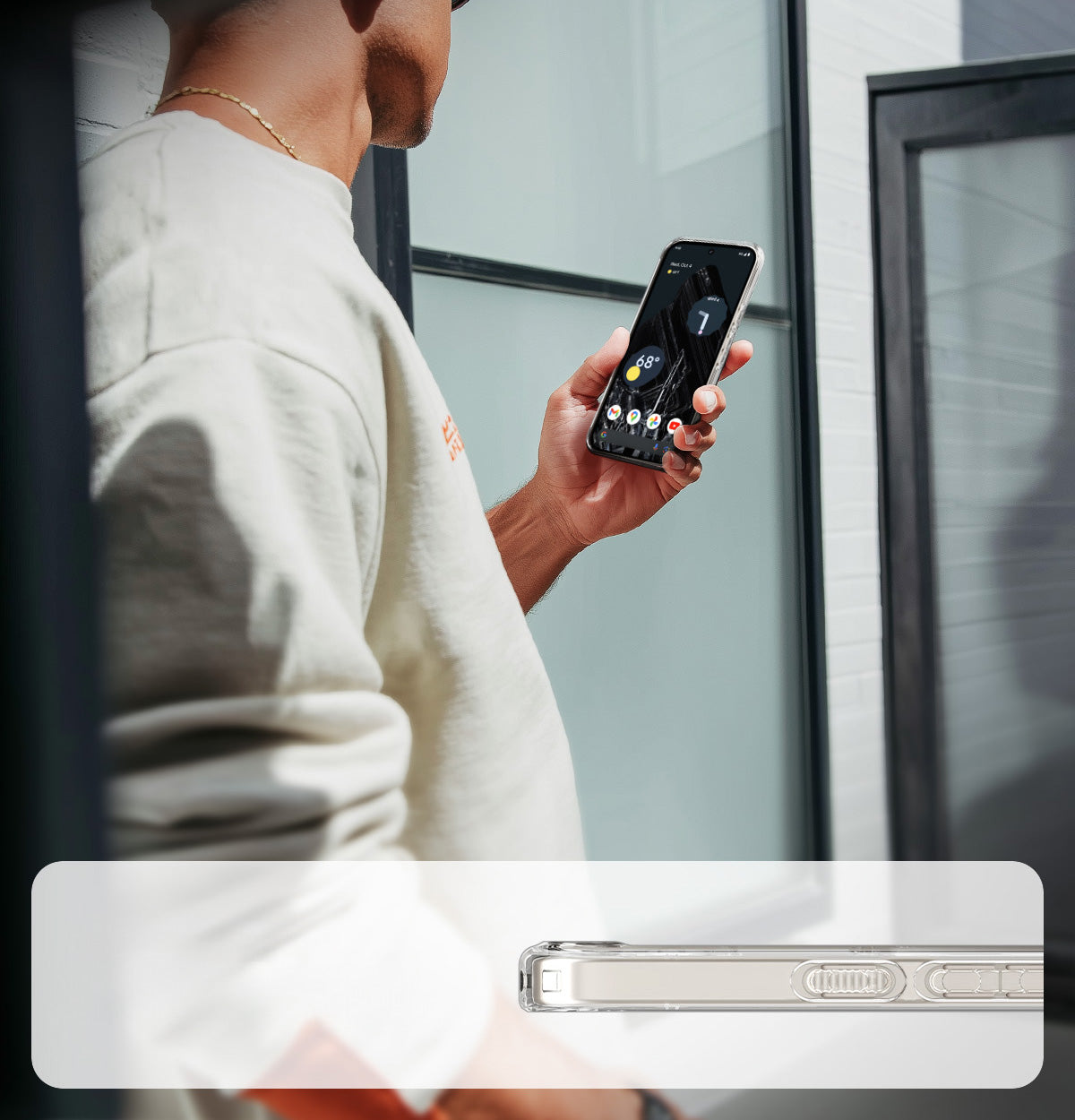 Handyhülle für Google Pixel 10a, Spigen Ultra Hybrid Mag mit MagSafe, Transparent-Weiß