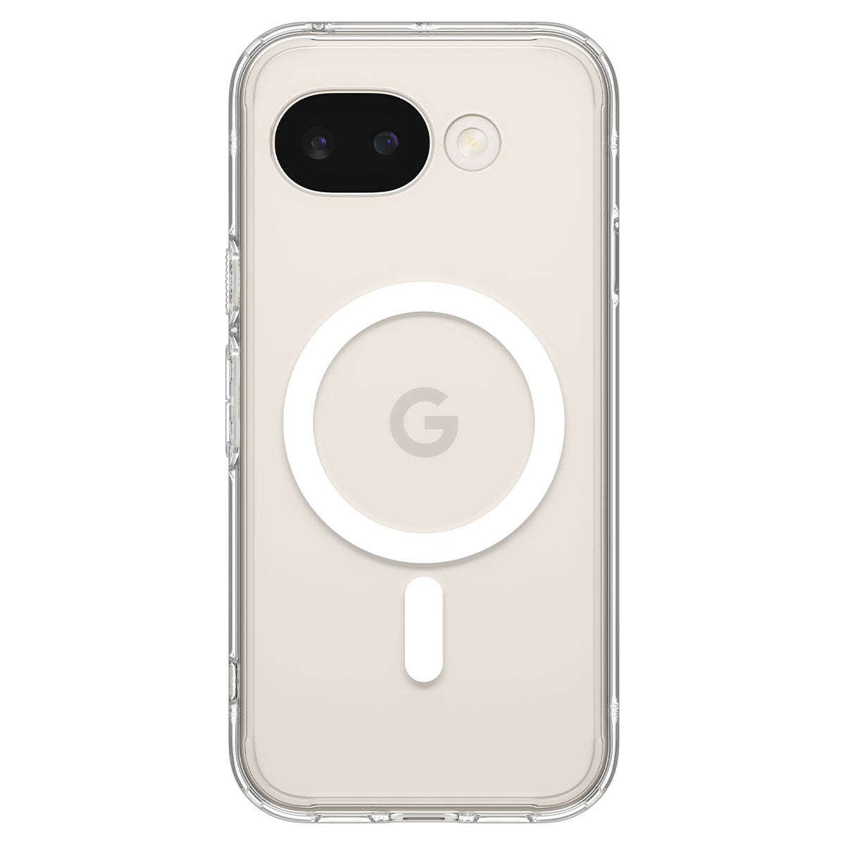 Handyhülle für Google Pixel 10a, Spigen Ultra Hybrid Mag mit MagSafe, Transparent-Weiß