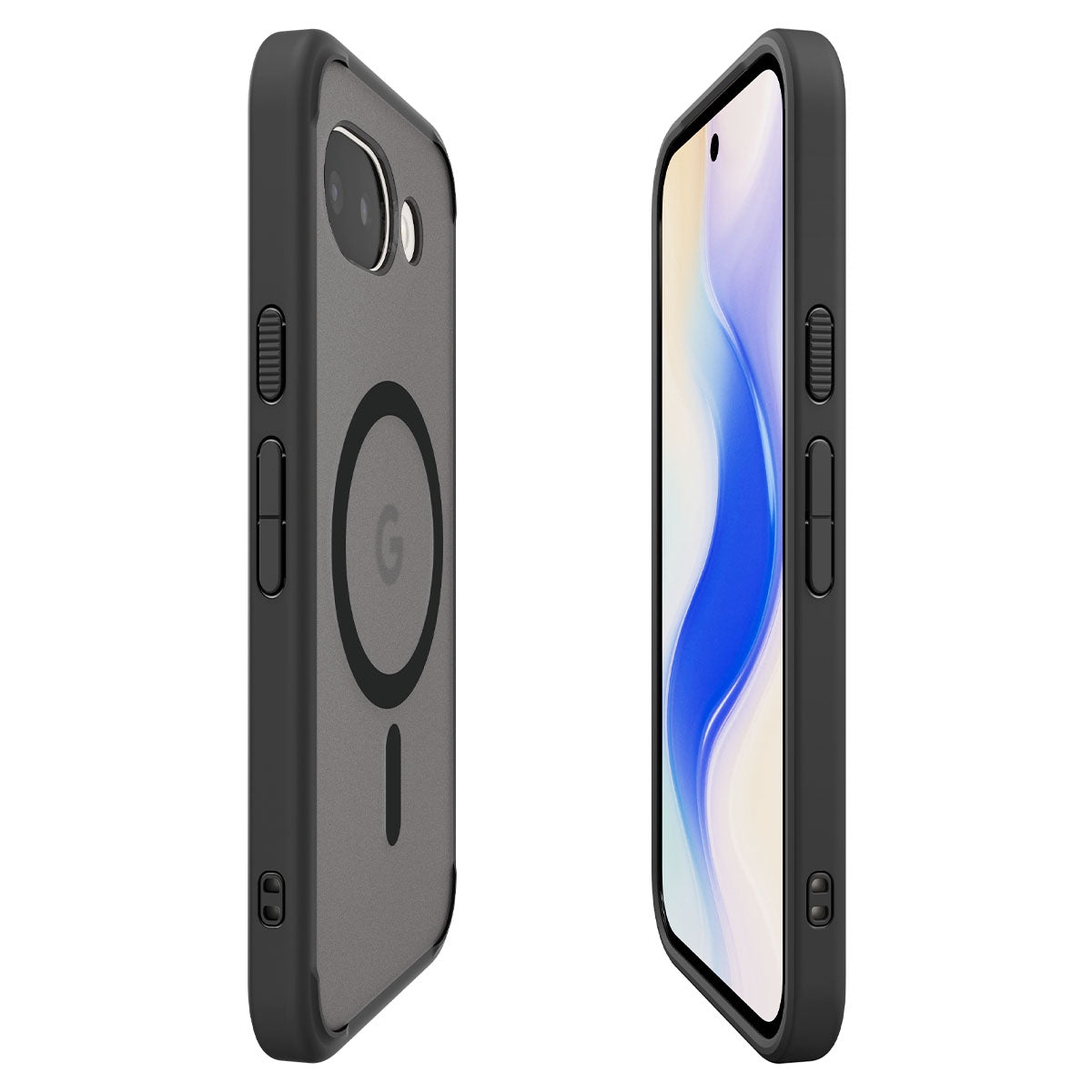 Handyhülle für Google Pixel 10a, Spigen Ultra Hybrid Mag mit MagSafe, Durchscheinend-Schwarz