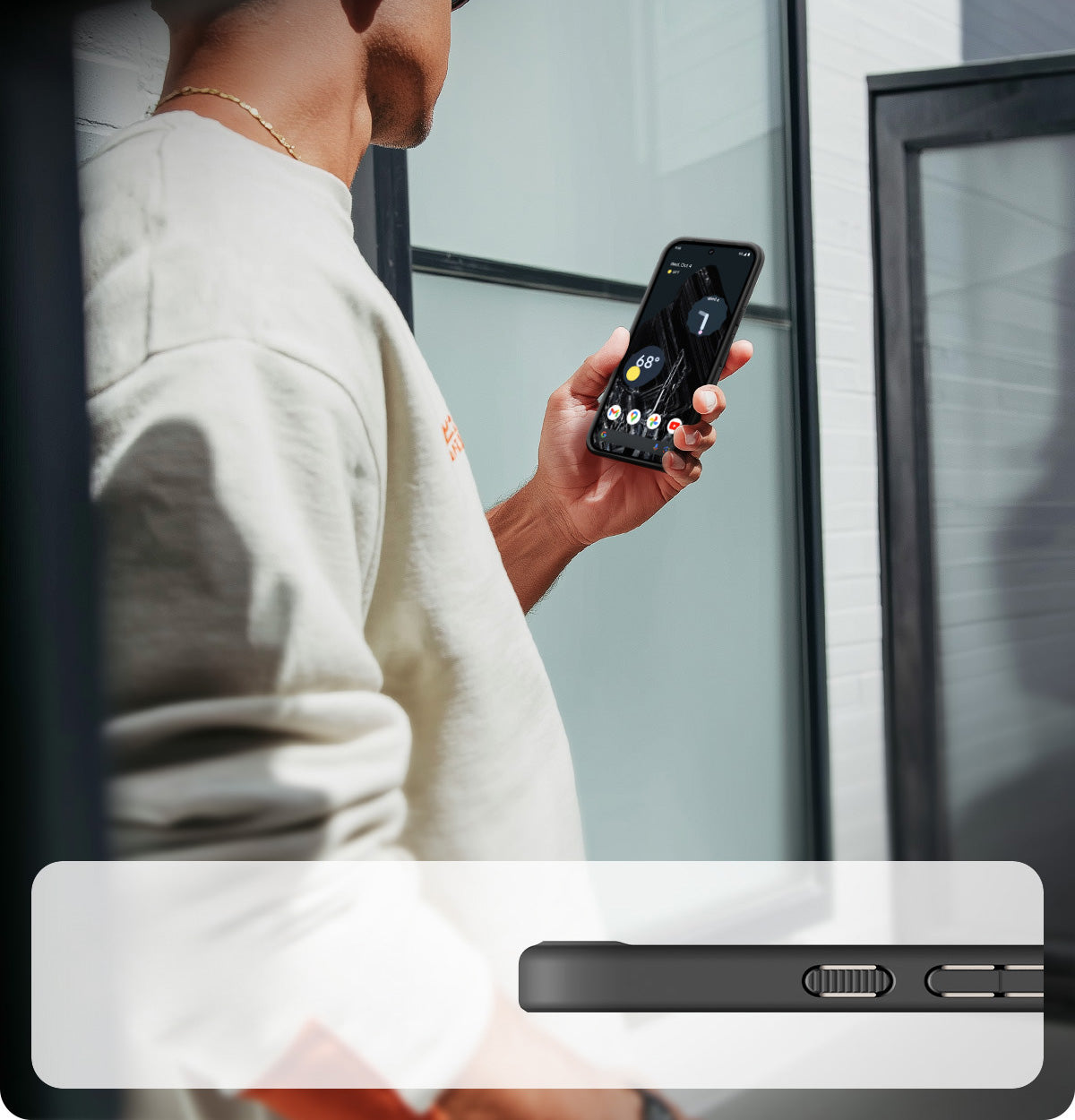 Handyhülle für Google Pixel 10a, Spigen Ultra Hybrid Mag mit MagSafe, Durchscheinend-Schwarz