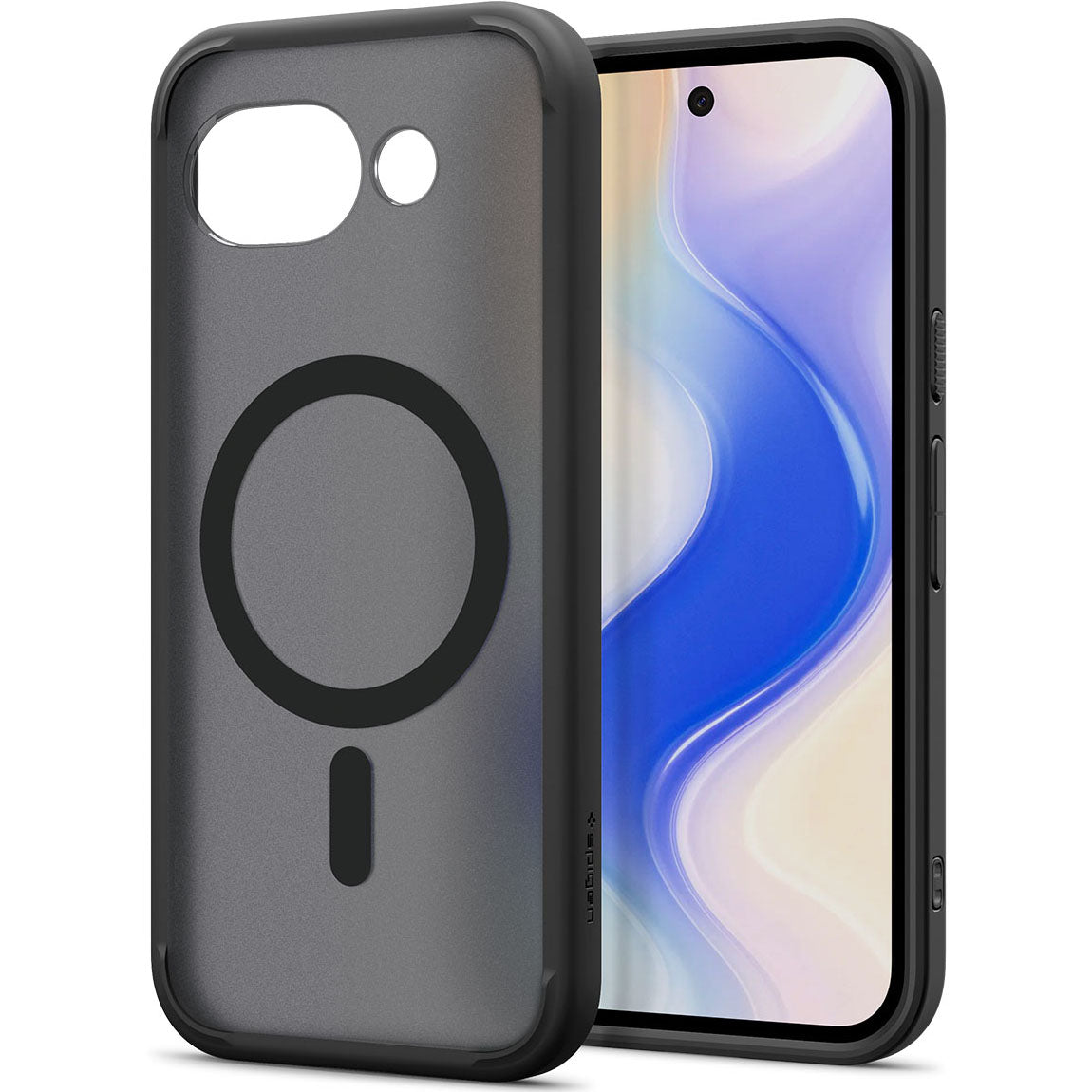 Handyhülle für Google Pixel 10a, Spigen Ultra Hybrid Mag mit MagSafe, Durchscheinend-Schwarz
