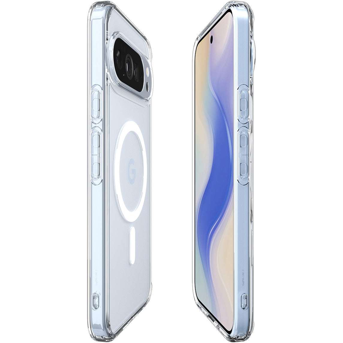 Handyhülle für Google Pixel 10 Pro XL, Spigen Ultra Hybrid Mag mit MagSafe, Transparent-Weiß